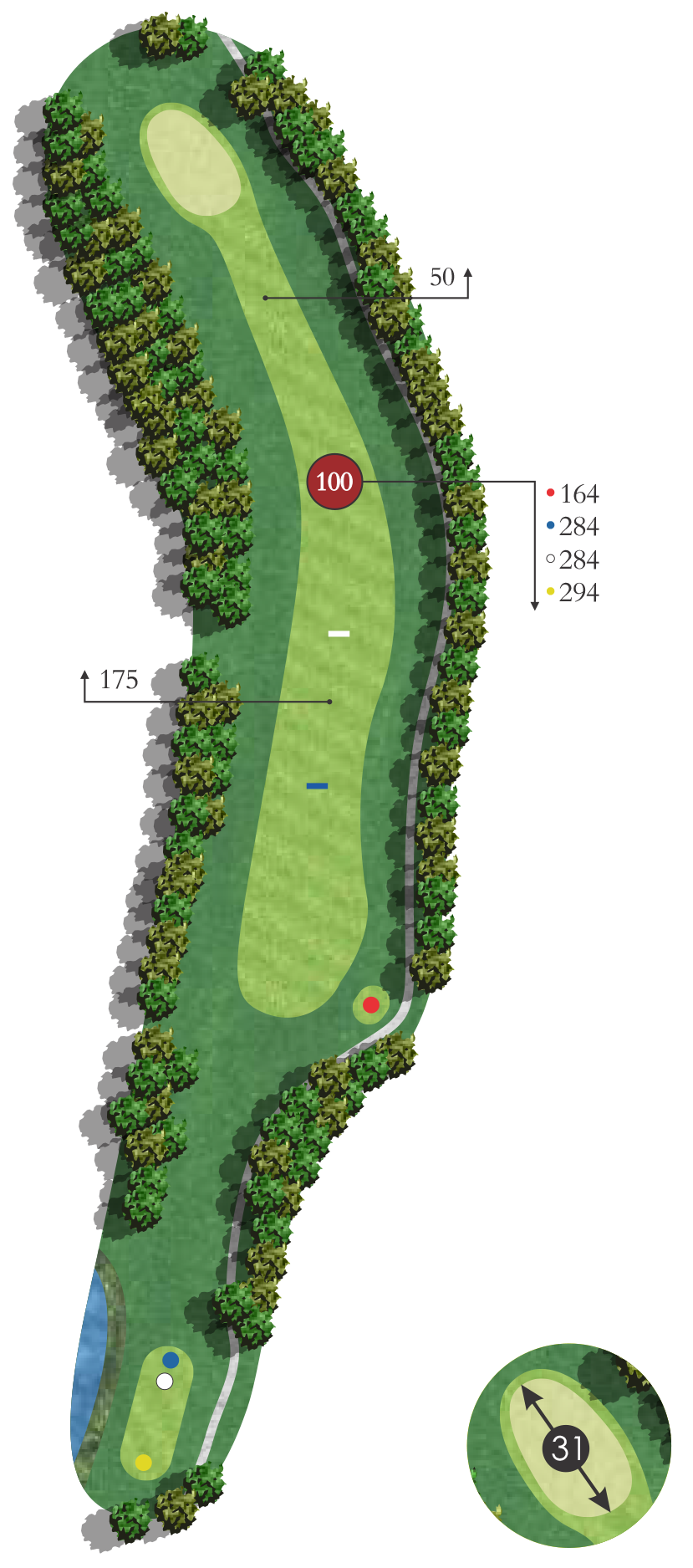 Flyover diagram of birch hole 2